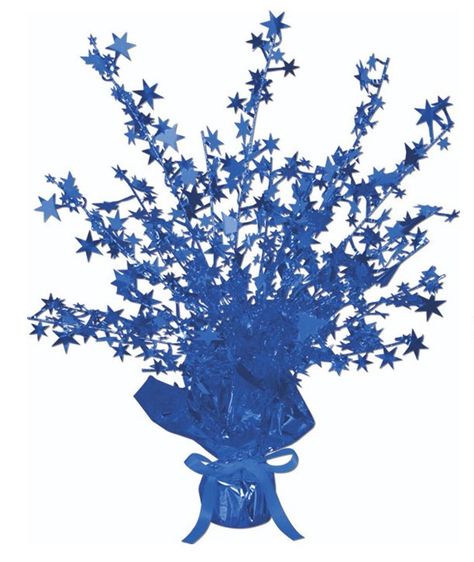 Blue Foil Star Gleam 'N Burst Centerpiece, 74762 Space Theme Centerpiece, Space Theme Centerpiece Ideas, Grad Centerpieces, Promotion Ceremony, Kids Party Centerpieces, Superman Birthday Party, Star Centerpieces, A Night Under The Stars, Superman Birthday