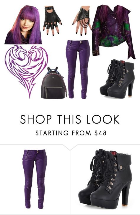 "Mal: Descendants 2 - Return to Isle" by annabellewren ❤ liked on Polyvore featuring Balmain, Disney and Fendi Mal Descendants 2 Outfit, Mal Descendants Outfit, Mal Disneybound, Descendants Outfit Ideas, Mal Outfits, Descendants Makeup, Descendants Art, Descendants Fashion, Mal Descendants 2