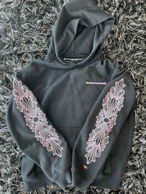 Chrome Hearts Chrome hearts matty boy pink black/pink hoodie | Grailed Pink Chrome Hearts, Black Pink Hoodie, Chrome Hearts Hoodie, Pink Boyshorts, Client Board, Hoodie Season, Fashion Design Template, Pink Chrome, Heart Top