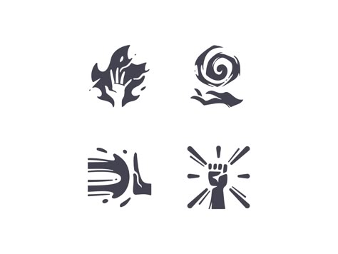 Magic hand RPG icons by maxicons on Dribbble Rpg Icons, Game Icon Design, Magical Spells, Hollow Book, Game Icons, Hands Icon, Logo Design Set, Icon Design Inspiration, Magic Hands