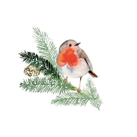 size: 12x12in Art Print: Winter Visitor I by Victoria Barnes : Christmas Watercolor Ideas Xmas Cards, Winter Watercolor, Christmas Card Art, Embroidery Christmas, Watercolor Christmas Cards, Watercolor Art Lessons, Christmas Paintings, Watercolor Bird, Christmas Illustration