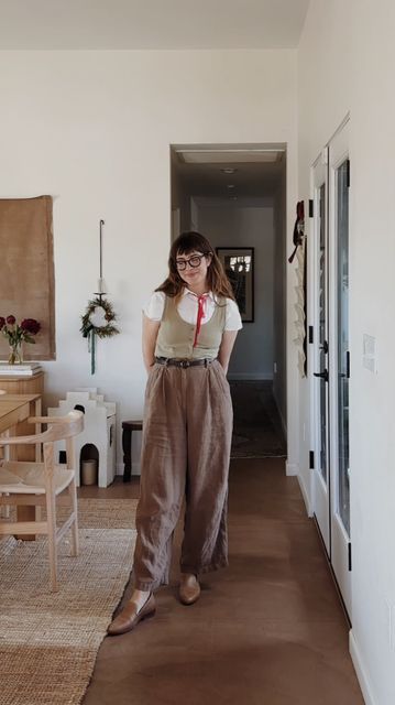 Emily | home + lifestyle in Tucson AZ on Instagram: "he deserves two tribute outfits 🤎 Milo Thatch will always be at the top on my ‘underrated style king’ list 🤎🥲 A few people guessed Laurie from Little Women when I previewed this outfit.. rest assured- a Laurie fit is forthcoming (currently on the lookout to thrift a black velvet vest)🫡 This fit details: White button down is @esby_apparel Top is oldish from @ozma_of_california Pants are @shainamote Loafers are @nisoloshoes Glasses are linked in my LTK #lightacademia #adventurecore #adventureaesthetic #disneysatlantisthelostempire #atlantisthelostempire #atlantisthelostempirecosplay #milothatchedit #milothatch #disneygenderbend #corsetstyle #trouserswomen" Milo Thatch Outfit, Milo Thatch Aesthetic, Ozma Of California, Loafer Outfits, Adventure Core, Velvet Vest, Atlantis The Lost Empire, Adventure Aesthetic, White Button Down