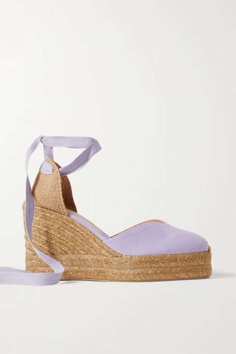 Espadrilles Outfit, Green Espadrilles, Purple Wedges, Castaner Espadrilles, Net Sustain, Noble Lady, Jeanne Damas, Wedge Espadrilles, Walk This Way