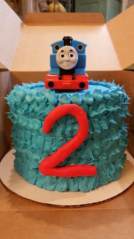 Thomas The Train Smash Cake, Train Smash Cake, Train Birthday Party Cake, Thomas The Train Birthday Cake, Cake Train, 2nd Birthday Cake Boy, Holiday Cake Designs, Thomas Birthday Cakes, One Year Birthday Cake