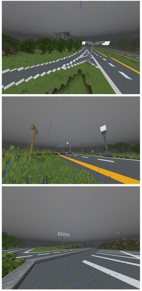 Roads In Minecraft, Minecraft Road Design, Minecraft Highway, Minecraft Roads Design, Minecraft Roads, Minecraft Idea, Cottagecore Minecraft, Building Design Plan, City Inspiration