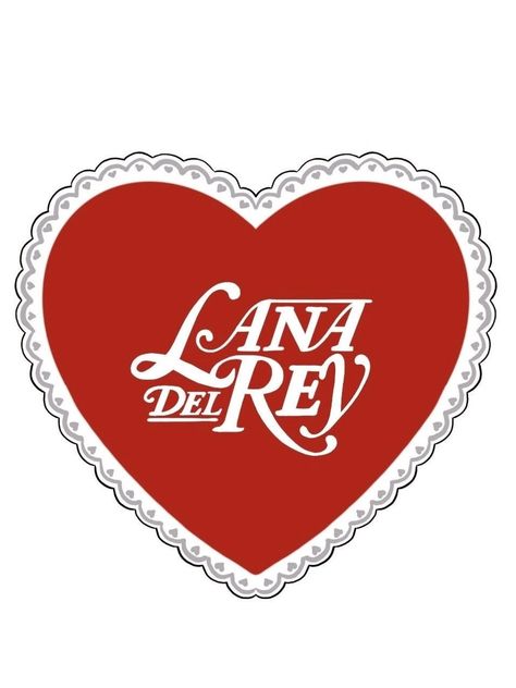 Vintage red and white heart-shaped Lana Del Rey sticker Lana Del Rey Lyrics, Scrapbook Printing, Lyric Poster, Lana Del Ray, Poster Stickers, Red Aesthetic, Room Posters, Cool Stickers, Aesthetic Stickers