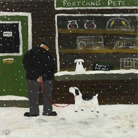 Can We Take Him Home ? by Gary Bunt Gary Bunt, Snow Paintings, Big Juicy, Arthur Rackham, Digital Museum, Christmas Post, English Artists, Love Illustration, Snowy Day