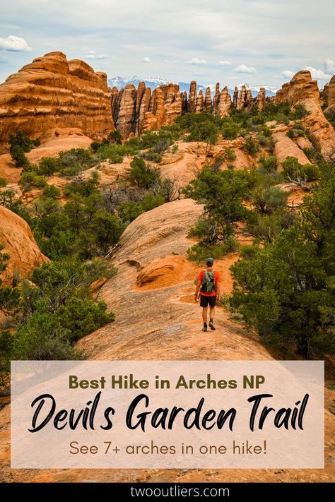 Devil's Garden trail guide: the best hike in Arches National Park Devils Garden Arches National Park, 50 States Travel, Vacay Spots, Arches Park, Usa Places, Hiking National Parks, Park Landscape, Road Trip Destinations, Utah Travel