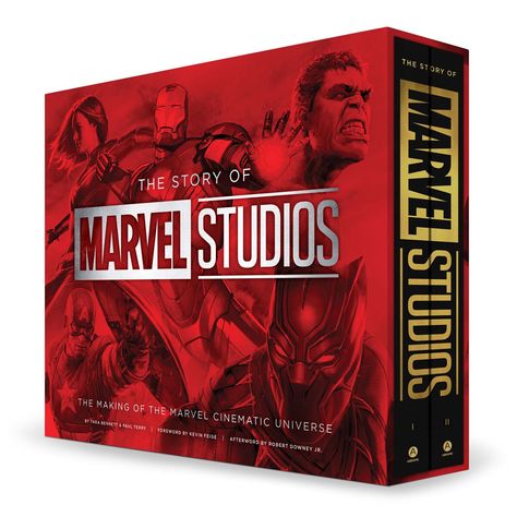 The Story of Marvel Studios: The Making of the Marvel Cinematic Universe is the first book to give fans an exclusive, behind-the-scenes look at the creation of the Marvel Cinematic Universe, from the release of Iron Man (2008) through Spider-Man: Far From Home (2019). A lavish two-volume set, the book reveals the production history of Marvel's first 23 theatrical films (Phases I, II, III, and IV) through exclusive interviews and never-before-seen on-set photography. Along the way, it tells the story of how a comic book company’s film production arm came to create an interconnected universe of storytelling―and how it became one of the most beloved and successful movie studios in Hollywood in the process. Features:  Number of Books: 2 Author: Tara Bennett, Paul Terry, Kevin Feige Age: Adult Marvel Gift Ideas, Amazon Outlet, Marvel Gift, Diy Escape Room, Iron Man 2008, Expensive Books, Read Banned Books, Kevin Feige, Movie Studios