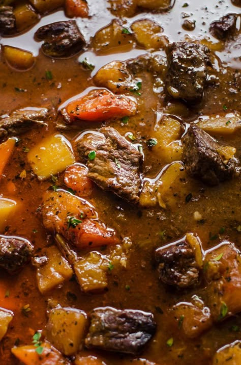 This delicious beef and root vegetable stew recipe is one of my favorite meals to make in the fall and winter. It can be made on the stovetop, in the Instant Pot, or in the slow cooker! #beefstew #rootvegetables #glutenfree #freezerfriendly #instantpot Beef And Root Vegetable Stew, Recipes With Root Vegetables, Winter Vegetable Stew, Beef Stew With Root Vegetables, Winter Root Vegetable Recipes, Root Vegetable Soup Recipes, Vegetable Slow Cooker Recipes, Beef Stew With Turnips, Menstrual Syncing