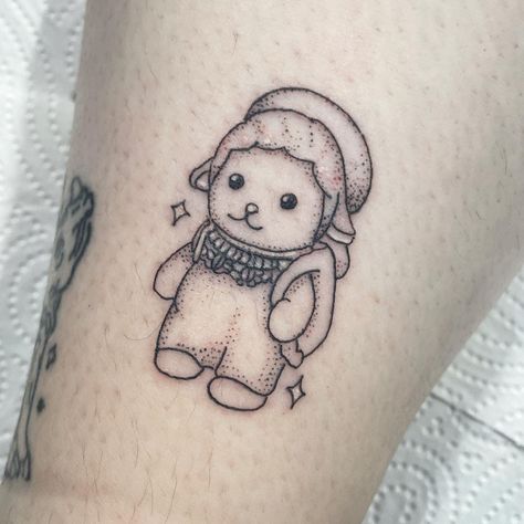 Sylvanian Families Tattoo, Calico Critters Tattoo, Calico Critter Tattoo, Cat Kingston, Kingston Tattoo, Calico Critter, E Tattoo, Family Tattoos, Sylvanian Families