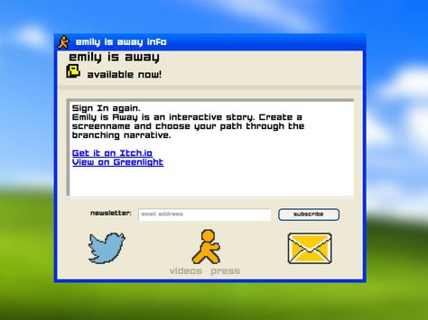 Aim Messenger, Aol Instant Messenger, Chat Games, Interactive Fiction, Always Alone, Instant Messenger, Phone Theme, The 2000s, Phone Themes