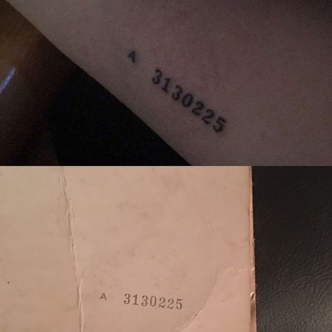 Beatles white album serial numbers as a tattoo Serial Number Tattoo, Number Tattoo, Number Tattoos, Something Wicked, A Tattoo, Art Stuff, The Beatles, Wicked, Tattoos