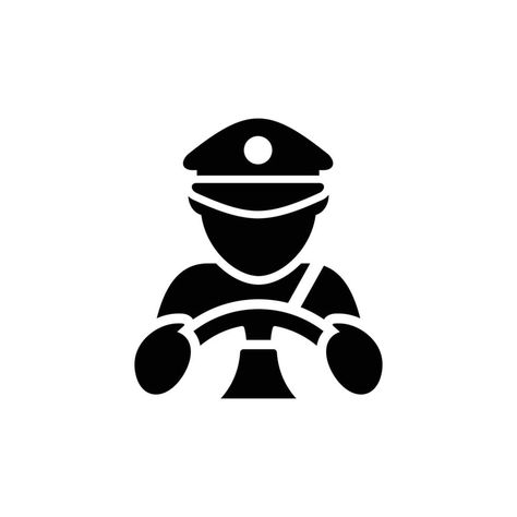 Car driver simple flat icon vector illustration Driver Illustration, Karate Kata, Flat Art, Car Driver, Taxi Driver, Draw On Photos, Car And Driver, Flat Icon, Art Logo