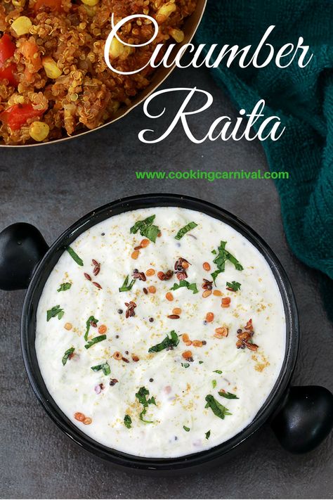 Cucumber Raita Rita Recipe, Using Sourdough Starter, Recipe Using Sourdough Starter, Cucumber Raita, Summer Bbq Recipes, Indian Meal, English Grammar Rules, Low Carb Sauces, Cucumber Recipes