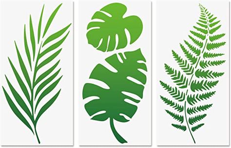 Leaf Stencils, Leaf Wall Stencil, Leaf Stencil, Botanical Leaves, Fern Leaf, Plastic Stencil, Home Decor Crafts, Wall Stencil, Leaf Crafts