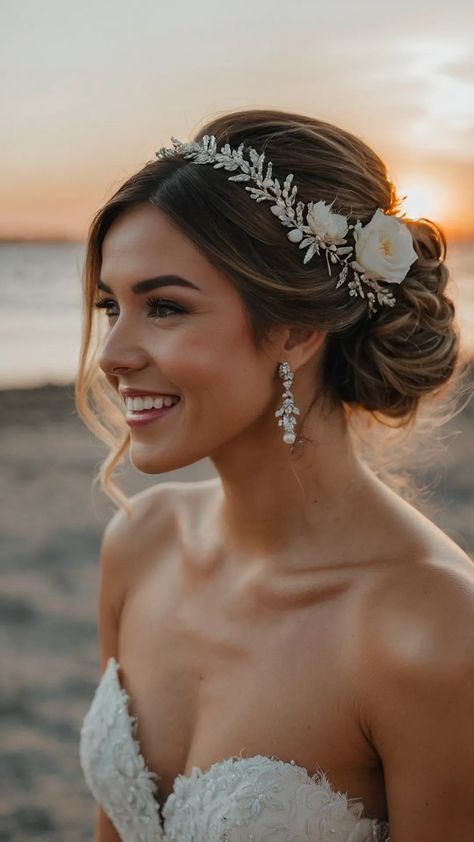 Discover 15 Bridesmaid Hairstyle Gems: From Elegant Updos to Chic Down Styles 35 Hair Bangs Straight, Bridesmaid Hairstyle Ideas, Bridesmaid Hairdo, Ponytail Wedding, Aesthetic Royal, Hairstyles For Weddings, Royal Hairstyles, Wedding Up Do, Bridesmaid Hairstyle