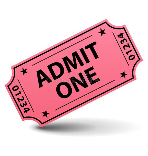 Ticket Illustration, Cinema Illustration, Active Listening Skills, Ticket Cinema, Pink Tickets, Admit One Ticket, One Ticket, Cinema Ticket, Ticket Design