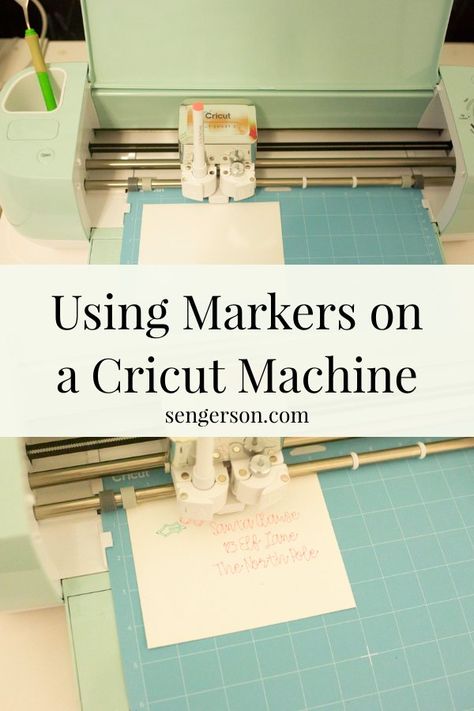 Cricut Marker Cards, Using Markers With Cricut, How To Use A Cricut Machine, Cricut Pens Hack, Cricut Markers, Marker Projects, Cricut Pens, Calligraphy Gift Tags, Pen Projects