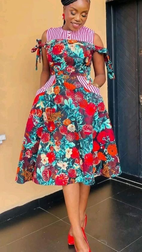 Simple African Dress Styles, Carribean Gown Styles, Short Ankara Dresses Classy For Church, Modern African Dresses Ankara, African Dress Styles For Women, Chiffon Short Gown Styles, Short Ankara Dresses Classy, Stylish Ankara Dresses, Ankara Dress Styles For Church