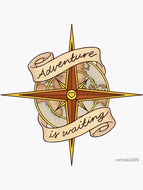 "Adventure Compass" Sticker for Sale by rachels1689 | Redbubble Compass Drawings, Compass Sticker, Compass Drawing, Wall Art Canvas Prints, Vintage Travel, Decals Stickers, Compass, Art Boards, Photographic Print