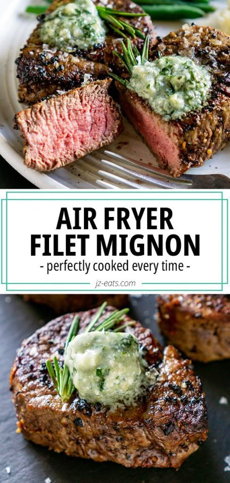 Air Fryer Beef Tenderloin Filet, Filet Mignon Sides Dishes, Cooking Filet Mignon In Oven, Filet Mignonette In Air Fryer, Air Fryer Fillet Mignon, Fillet Mignon Recipes Air Fryer, Air Fryer Filet Mignon Medium Rare, Filet Mignon Recipes Air Fryer, Air Fry Filet Mignon