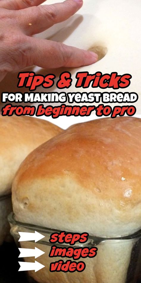 Easy breadmaking tips for beginners! Bake delicious homemade bread with simple techniques and enjoy fresh, warm loaves from your own kitchen. I have over 50 years of bread baking experience and I'm giving you all the secrets! Bread Baking Tips And Tricks, Fresh Homemade Bread, Breadmaking For Beginners, Bread Tips And Tricks, Bread Baking Tips, Basic Bread Recipe Simple, How To Keep Homemade Bread Fresh, Fast Bread Recipe Easy, Easy Homemade Bread No Yeast