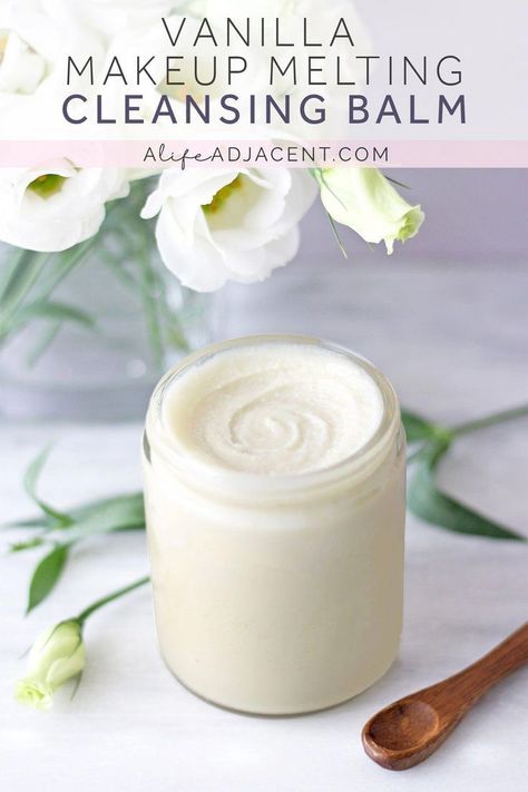 Cleansing Balm Recipe, Diy Cleansing Balm, Vanilla Diy, Make Up Diy, Natural Cleansing, Diy Makeup Remover, Balm Recipe, Skin Care Routine For 20s, Diy Kosmetik