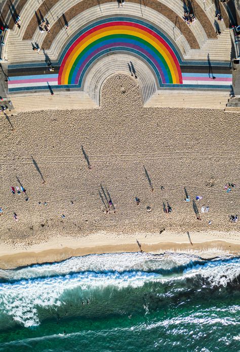 Coogee Beach, Lgbtqia Pride, Professional Drone, Story Teller, Surf Photography, Surfing Photography, Aerial Photo, Drone Photography, Ocean Art