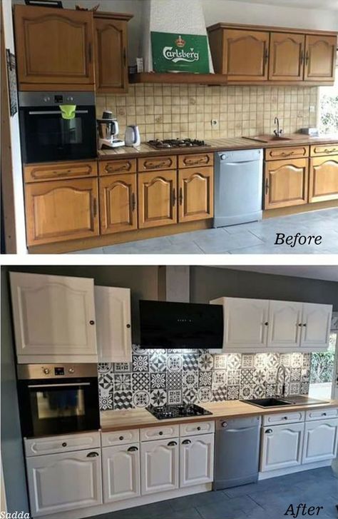 Small Kitchen Renovations, Small Kitchen Design, Diy Kitchen Renovation, Kitchen Remodel Inspiration, Kitchen Remodel Before And After, Kitchen Cabinet Remodel, Dark Kitchen Cabinets, Style 2023, Dark Cabinets