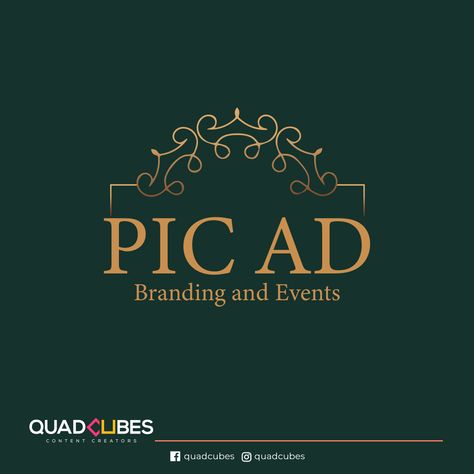 Event branding is the collection of elements that make up the image of the event. For event planners, branding is like a unique face. The more recognizable it is, the more people will pay attention to it. Our task was to design a logo for PIC AD, branding and event. Here we have created a logo which emphasis the thought of decoration. As the company indicates event management we have added the elements as such. Event Management Logo, Event Company Logo, Event Planner Logo, Management Logo, Event Management Company, Event Logo, Unique Faces, Event Branding, Event Company