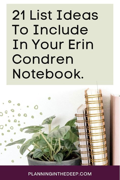 21 Awesome List Ideas To Use In Your Erin Condren Notebook — Planning In The Deep Bullet Journal Stencils, Note Ideas, Journal Lists, Ultimate Planner, Mel Robbins, Blog Titles, Reading Tracker, What To Use, In The Deep