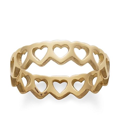 14K Tiny Hearts Band #Sponsored #Tiny, #Ad, #Band, #Hearts Gold James Avery, James Avery Charm, James Avery Rings, Heart Band, James Avery Jewelry, Gold Heart Ring, James Avery, Perler Beads Designs, Tiny Heart