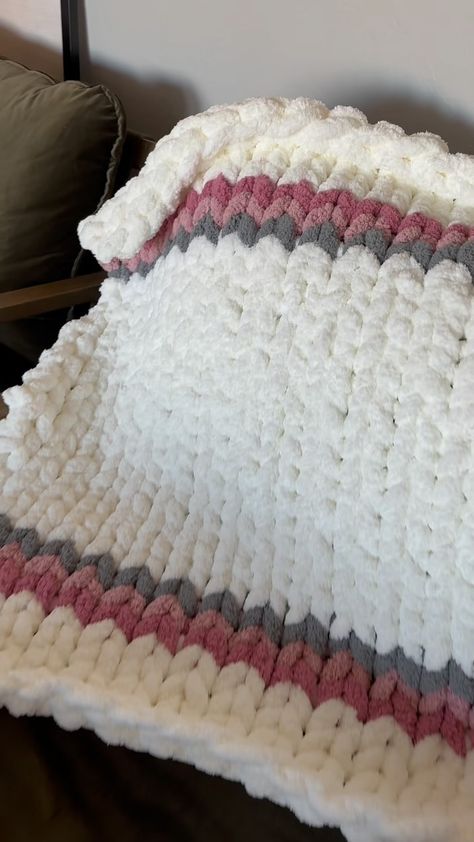 Hand Knit Blankets & Decor | One of my most purchased blankets is the Coastal Comfort! Minimalist meets beach 🏝️ • • • #handknitblanket #chunkyknitblanket… | Instagram Yarn Knit Blanket, Chunky Knit Blanket Display, Big Blanket Crochet, Knit Blanket Aesthetic, Chunky Blanket Color Combos, Chunky Knit Blanket Pattern Free Simple, Chinky Knit Blanket, 2 Color Chunky Knit Blanket, Chunky Blankets