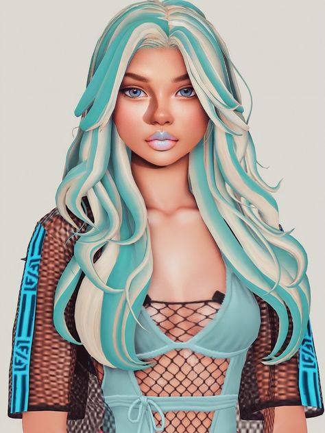 Surf Cc Sims 4, Sims 4 Cc Highlight Hair, Lagoona Blue Sims 4 Cc, Mint Sims 4 Cc Hair, Sims 4 Cc Monster High Hair, Sims 4 Cc Blue Hair, Sims 4 Hair Streaks Cc, Sims 4 Blue Hair, Sims 4 Hair With Highlights