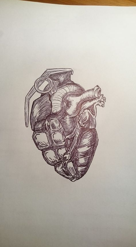 HeartBomb Bomb Tattoo, Heart Exploding, Dark Tattoo, Passion Project, Tattoos Ideas, Tattoo Design Drawings, Heart Tattoo, Tattoo Drawings, Skull Tattoo