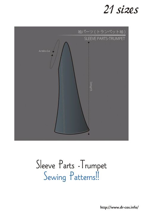 Trumpet Sleeve Pattern, Trumpet Sleeve Top, Thrift Flips, Trumpet Sleeves, Free Sewing Patterns, Trumpet Sleeve, Top Sewing Pattern, Halloween 2024, Paper Pattern