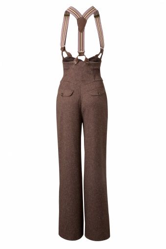 40s Mode, Dita Von Teese Style, Style Dark Academia, Elegant Pants, Elegant Pant, Waist Coat, Look Retro, Future Style, Brown And Beige