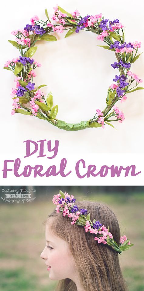 Diy Floral Crown, Flower Head Wreaths, Diy Frühling, Diy Flower Crown, Diy Crown, Flowers In Her Hair, Head Wreath, Floral Crowns, Spring Pictures