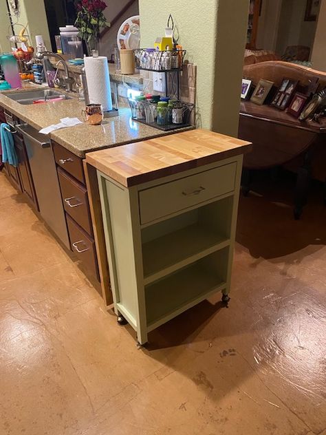 Kitchen Island Carts On Wheels, Drop Leaf Table As Kitchen Island, Small Mobile Island Kitchen, Diy Drop Leaf Island, Mini Kitchen Island On Wheels, Drop Leaf Kitchen Counter, Kitchen Island Moveable, Small Rolling Kitchen Island, Drop Leaf Island