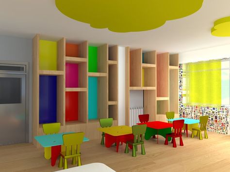 Interior Design Of A Nursery Classroom. - Picture gallery Nursery Classroom, Kindergarten Interior, Preschool Designs, Classroom Interior, Preschool Decor, Interior Design Colleges, Daycare Design, Kindergarten Design, School Interior