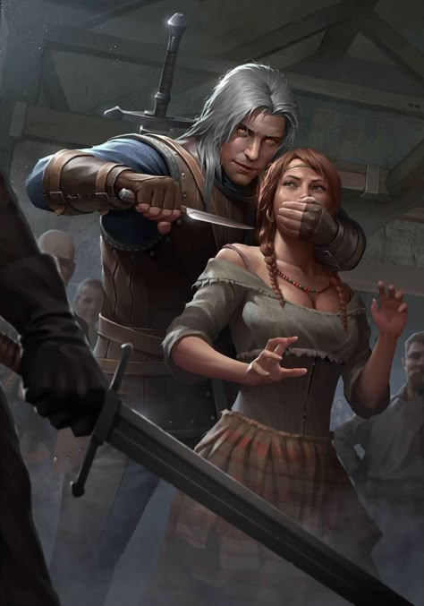 ArtStation - Brehen, Wayne Wu Witcher Wallpaper, The Witcher Books, Witcher Art, Heroic Fantasy, Fantasy Setting, Fantasy Paintings, Art Contest, Fantasy Concept Art, Fantasy Warrior