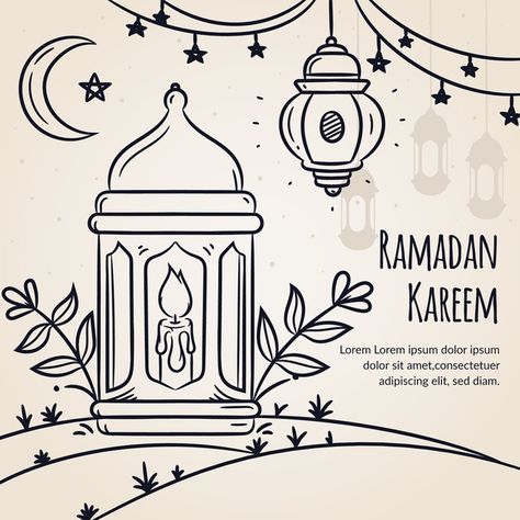 Ramadan Event, Ramadan Theme, Poster Ramadhan, New Year's Drawings, Happy Islamic New Year, Happy Muharram, Happy Ramadan, Ramadan Poster, Eid Mubarak Greeting Cards