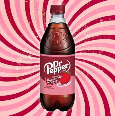 Strawberry Dr Pepper, Dr Pepper Strawberries And Cream, Dr Pepper Aesthetic, 90s Snacks, Crazy Bread, Heart Doctor, Valentine Drinks, Light Sauce, Soda Flavors