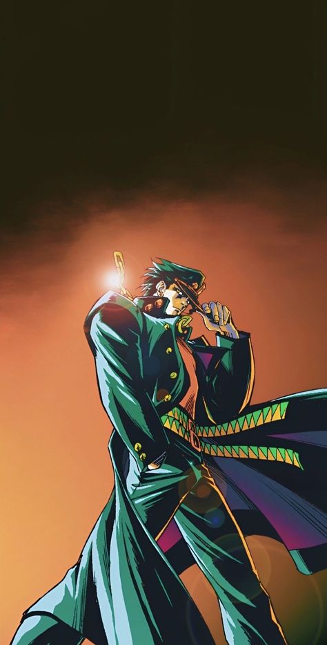 Crusader Wallpaper, Kujo Jotaro, Jojo's Bizarre Adventure Characters, Star Platinum, Jojo Art, Stardust Crusaders, Jojo Parts, Jotaro Kujo, Jojo Anime