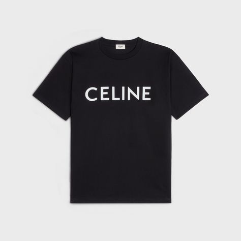 CELINE LOOSE T-SHIRT IN COTTON JERSEY Celine Clothes Women, Celine Clothes, Celine Shirt, Celine Outfit, Airport Fashion, Airport Style, Shirt Collar, Shirts & Tops, Top Shirt