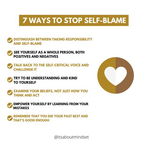 "Don't blame yourself for the declines, because one day you will credit yourself for the increases." - Craig Groeschel Follow @itsaboutmindset on IG #selfhelp101 #selfesteemboost #confidencecoach #mentalwellnessjourney #mindsetmastery #positivemindset #selflovejourney #selfimprovementjourney #motivationtips #itsaboutmindset #dailymindsetshift How To Stop Blaming Yourself, Do You Blame Yourself, Self Blame, Stop Blaming The Other Woman, Stop Blaming Others For Your Mistakes, Stop Blaming Others Take Responsibility, Learn From Your Mistakes, Self Image, Positive And Negative