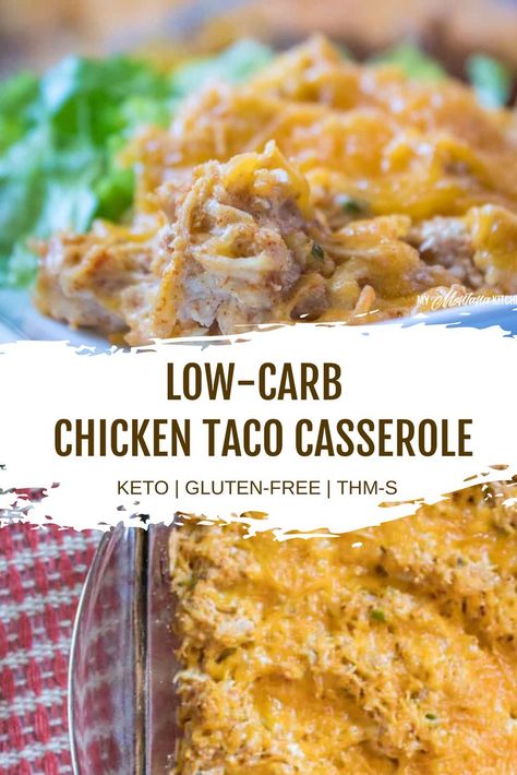 Keto Chicken Taco Recipes, Low Carb Chicken Taco Casserole, Keto Chicken Taco Casserole, Keto Mexican Chicken Casserole, Low Carb Chicken Tacos, Low Carb Chicken Casseroles, Keto Dad Recipes, Taco Chicken Casserole, Keto Chicken Casseroles