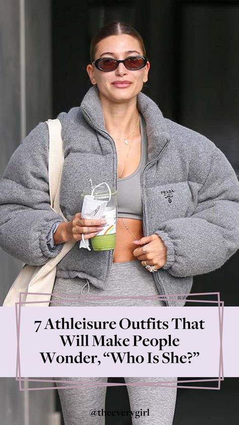 Who said you can't prioritize comfort and style at the same time? These 7 athleisure outfits are as cool as it gets—and we're wearing them all year long. #athleisure #athleisureoutfits #loungewearooutfits #outfitideas #outfitinspo Cute Fall Athleisure Outfits, Fall Altheisure Outfits, Cute Workout Outfits Fall, Casual Outfits Athleisure, Athletic Wear Outfits Casual, Athleisure Set Outfits, Athleisure Date Outfit, Chic Activewear Outfit, Cream Athleisure Outfit