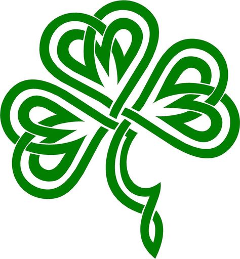 Celtic Clover | Irish Clover / Shamrock Celtic Knot Decal /Sticker You Pick Color Shamrock Tattoos, Celtic Shamrock, Shamrock Design, Celtic Symbol, Irish Clover, Celtic Knot Designs, Irish Shamrock, Celtic Patterns, Celtic Knotwork